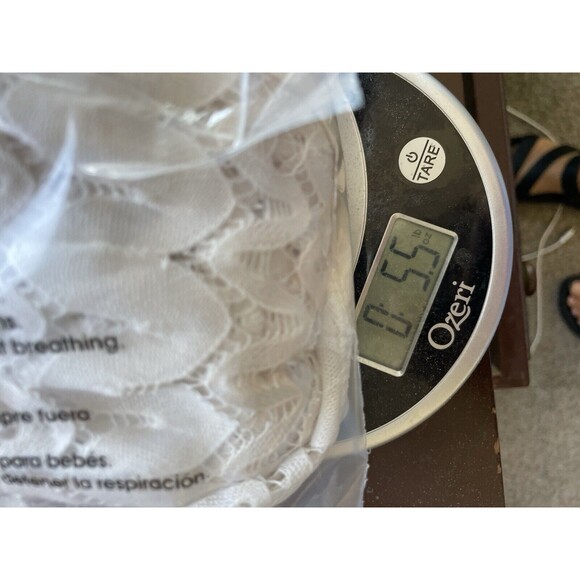 Jordan Taylor women’s Ivory Lace swimsuit V-neck Tunic Cover Up Size large Sheer - Picture 9 of 9